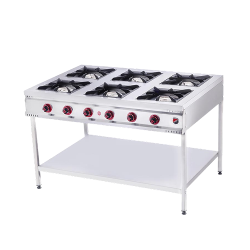 Газовая плита промышленная 6-ти конфорочная.