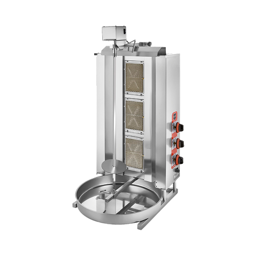 Гриль для донер-кебаба 3 конфорки c мотором