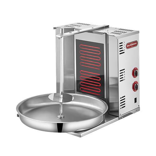 Гриль для донера SilverInox ED-05, 2 электрических горелки