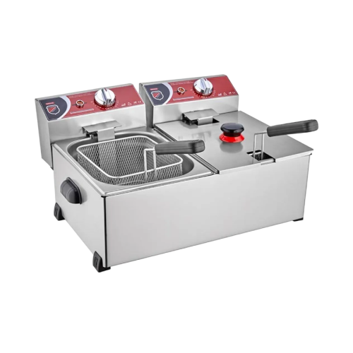 Светгазовая электрическая фритюрница объемом 5-5 л